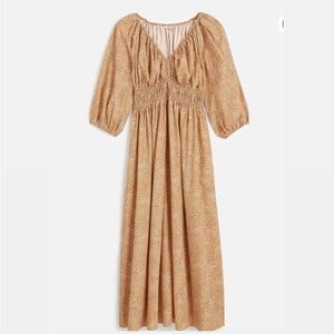 Madewell V-Neck Balloon-Sleeve Maxi Dress